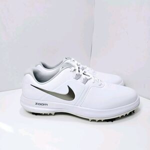 Nike Men Air Zoom Victory Pro Golf Shoe Size 10 White Silver Swoosh AQ1524-100